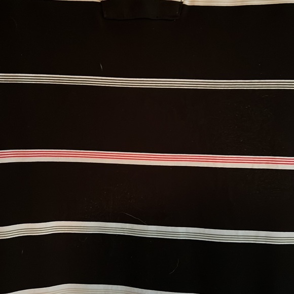 WHBM women’s dress. Black with salmon, tan & cream - Picture 3 of 5